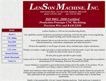 Tablet Screenshot of lensonmach.com